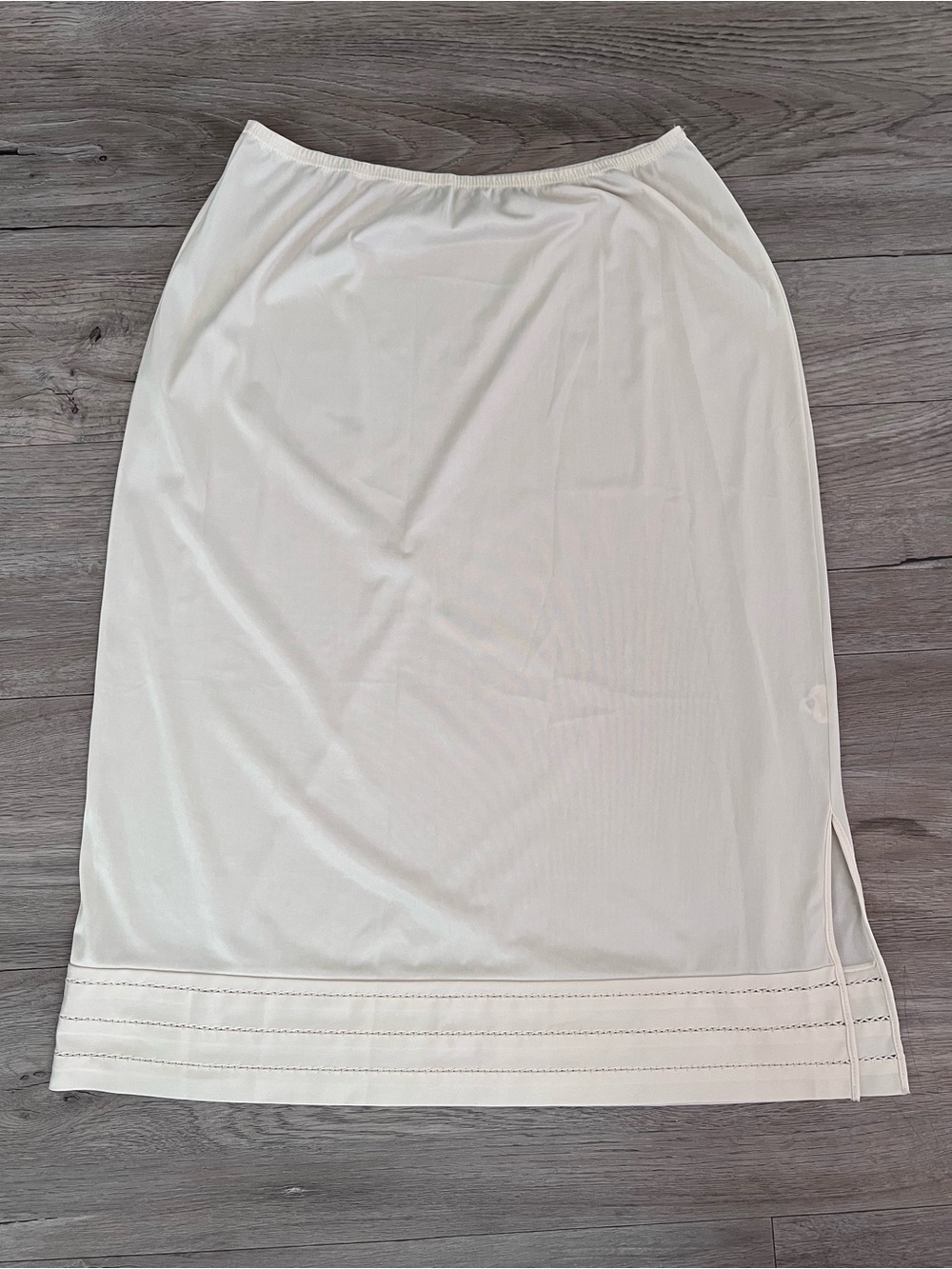 Vintage Cream Slip Skirt